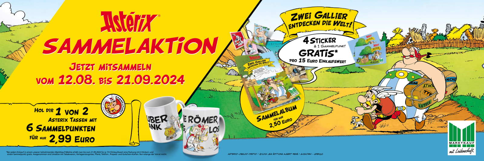 Große Asterix Sammelaktion bei MARKTKAUF 💚